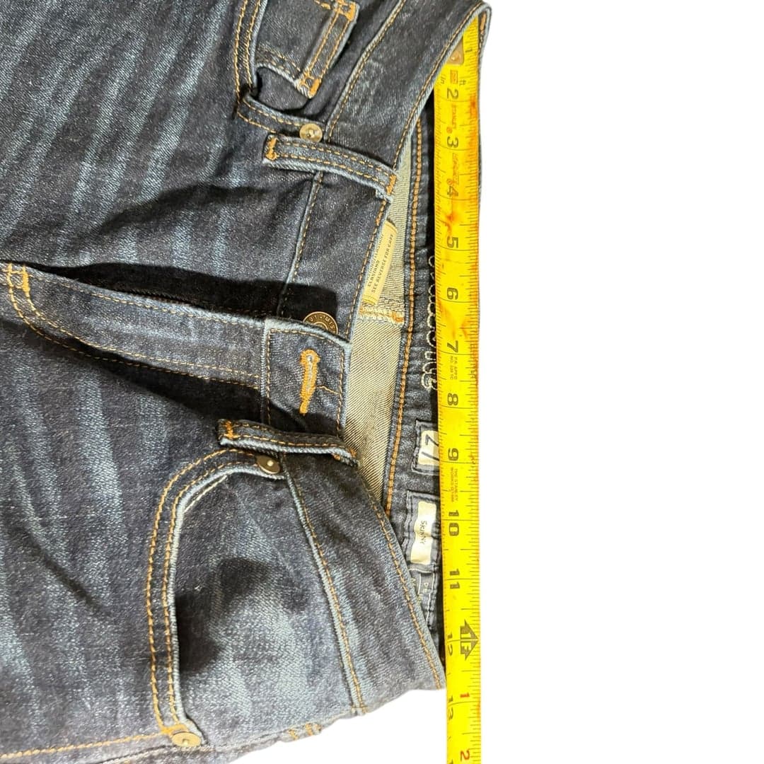 Miss Me Skinny Jeans Womens 27 Dark Wash Embellished Fleur De Lis - Thumbnail 6