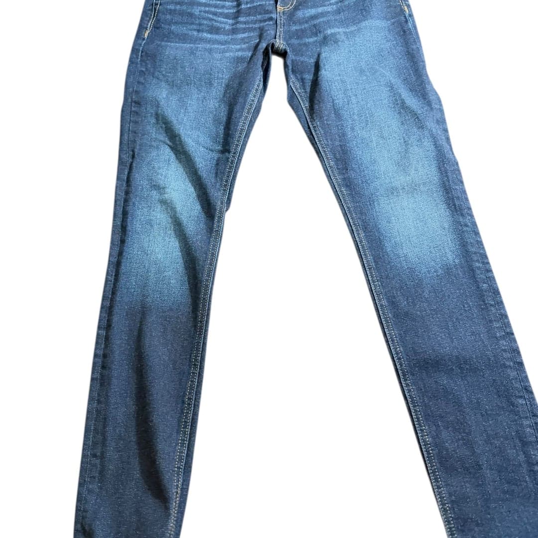 Miss Me Skinny Jeans Womens 27 Dark Wash Embellished Fleur De Lis - Image 1