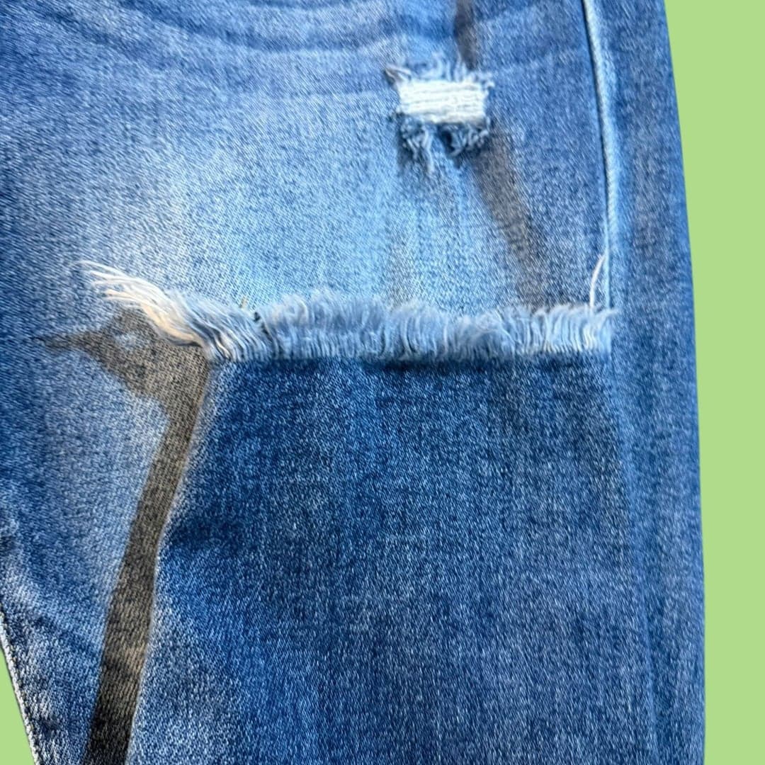 KanCan Signature Mid-Rise Ankle Skinny Distressed Raw Hem Jeans Size 28 - Thumbnail 6
