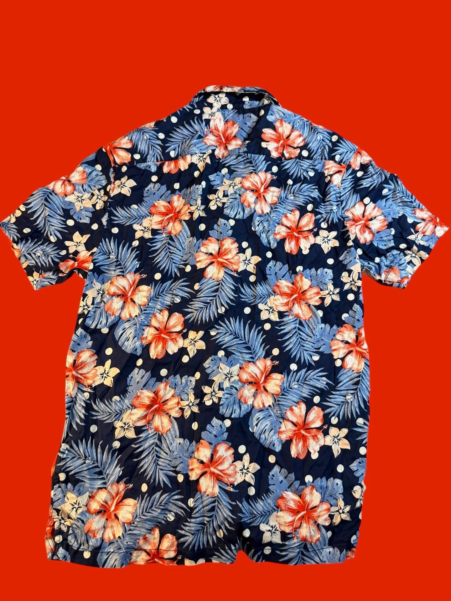 Cactus Man Ricky Singh Men's Floral Hawaiian Short Sleeve Button Up Shirt - Thumbnail 2