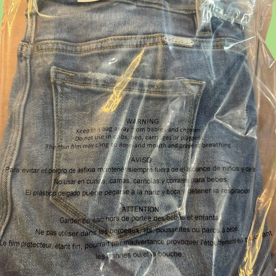 KanCan Signature Mid-Rise Ankle Skinny Distressed Raw Hem Jeans Size 28 - Thumbnail 7