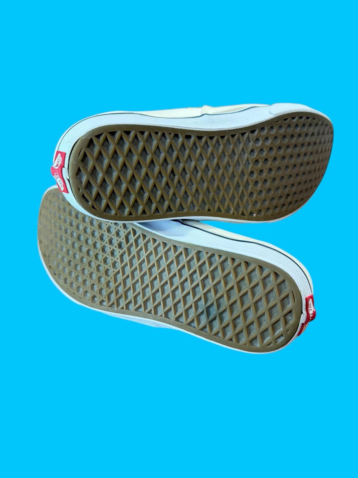 Vans Authentic Canvas Low Top Sneakers Off White avec Yellow Laces 11.5 - Thumbnail 7