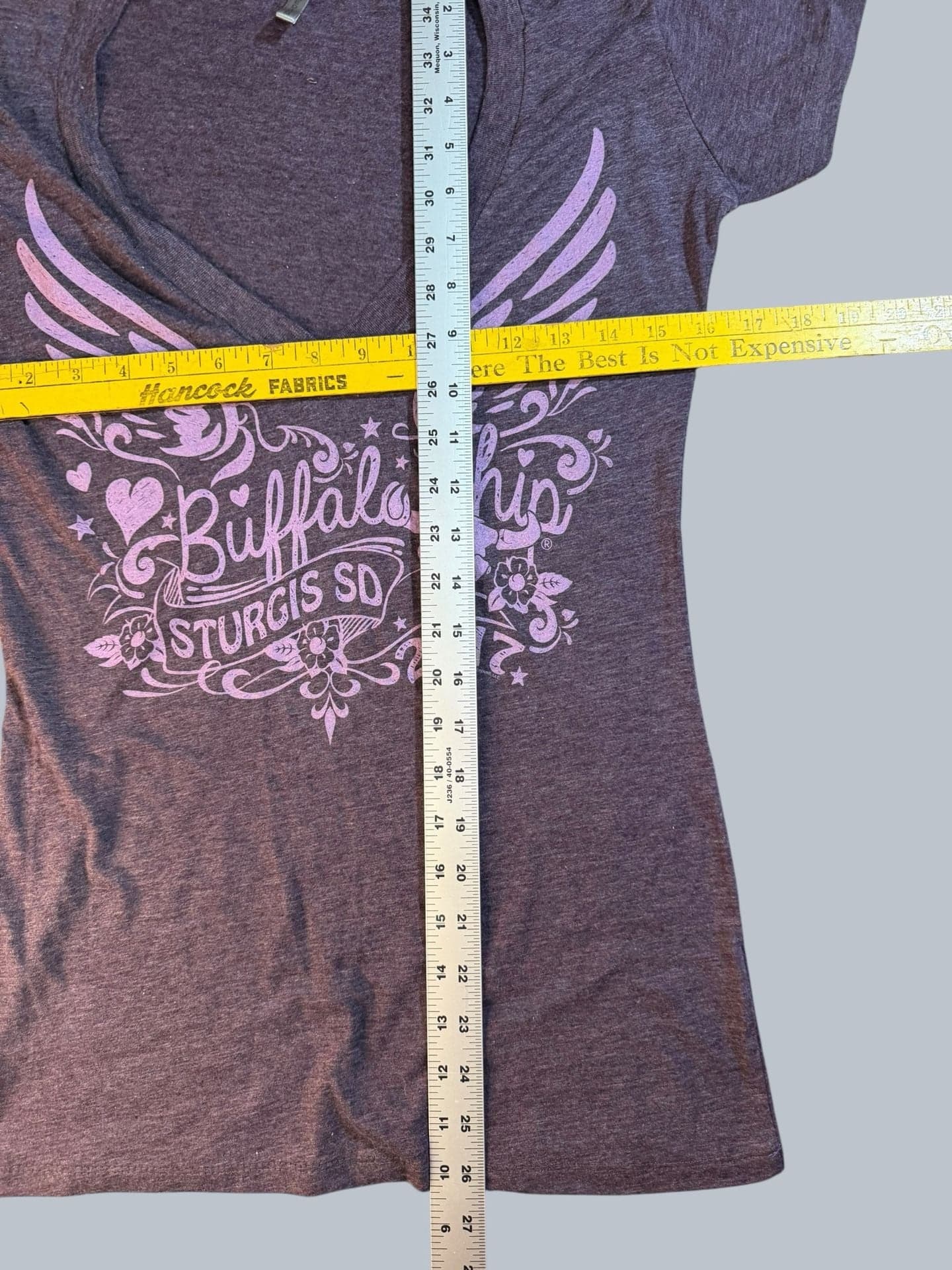 Hot Leathers Buffalo Chip Sturgis 2017 Biker V-Neck Graphic T-Shirt Medium - Thumbnail 5