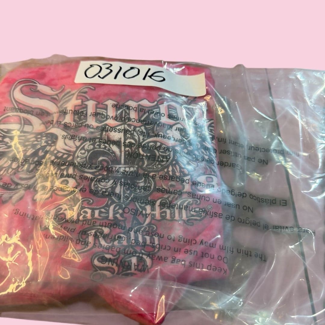 Sturgis 2018 Black Hills Rally SD Pink Burnout V-Neck T-Shirt - Thumbnail 8