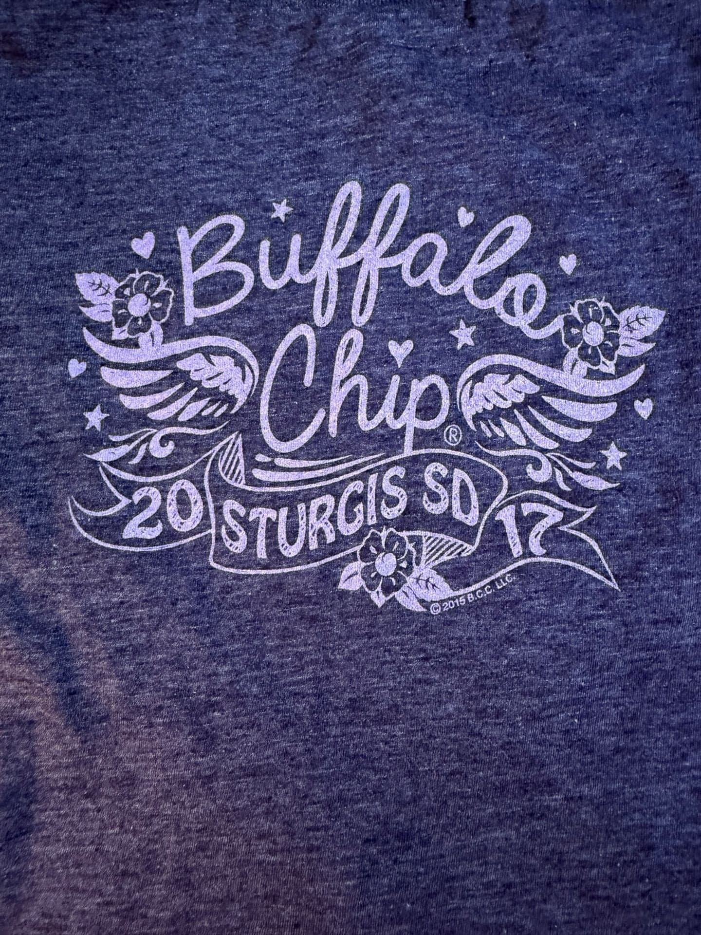 Hot Leathers Buffalo Chip Sturgis 2017 Biker V-Neck Graphic T-Shirt Medium - Thumbnail 6