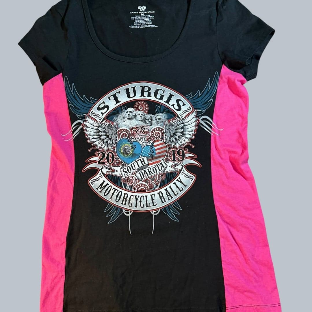 Vance Biker Wear 2019 Sturgis 79th Annual Motorcycle Rally Womens T-Shirt Mediu - Image 1