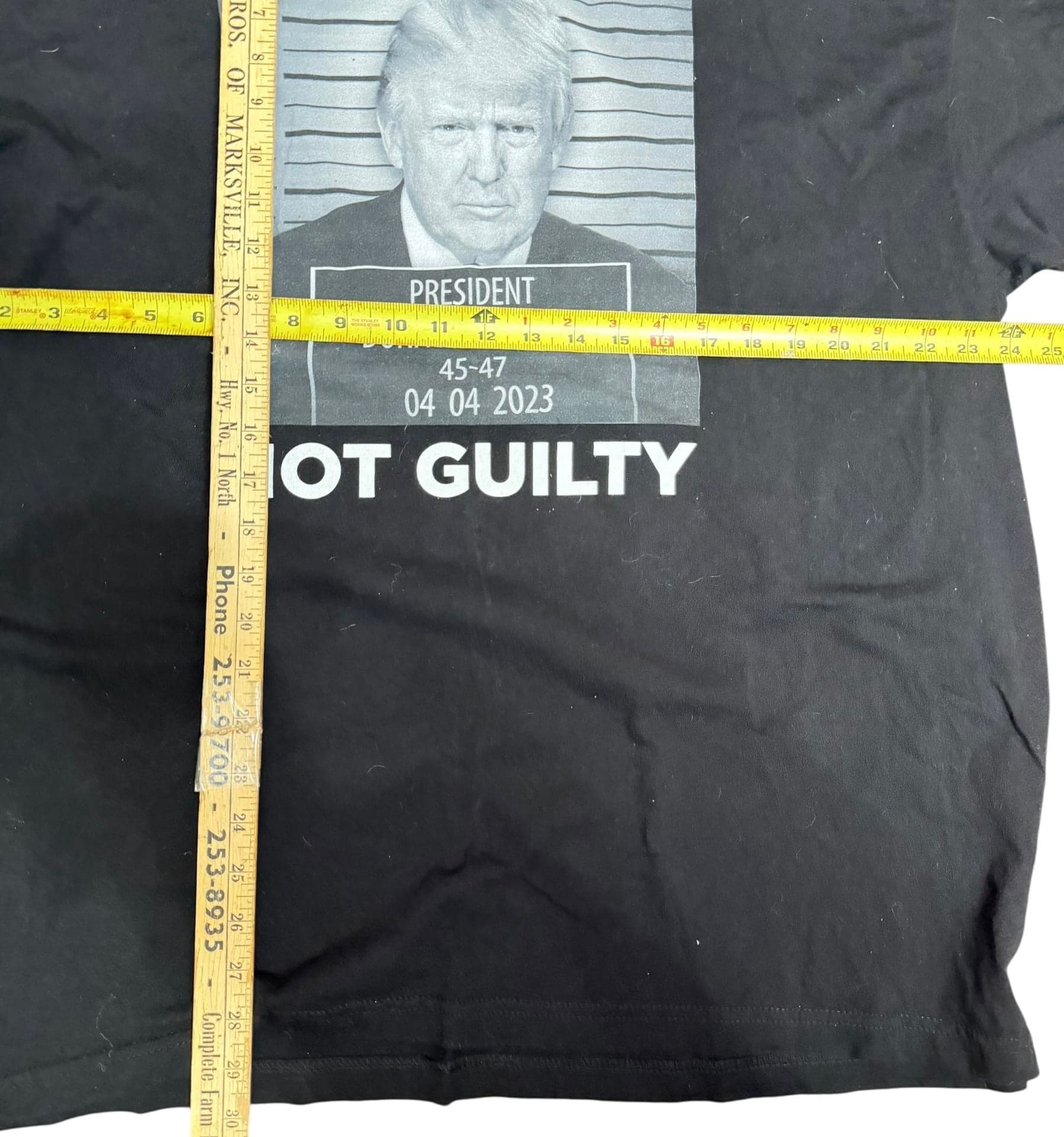 Trump Mugshot Not Guilty Trump Arrest 45-47 Political Satire Funny Trump Shirts - Thumbnail 6