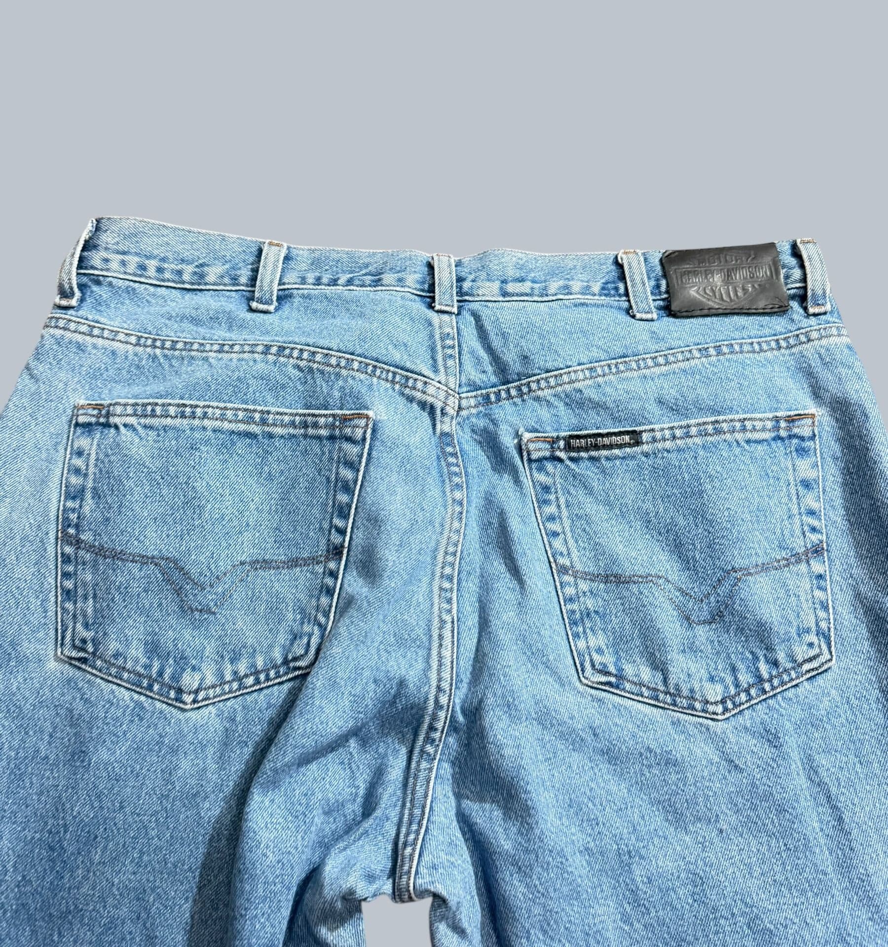 Vintage Harley Davidson Denim Jeans 38x36 Y2K - Thumbnail 10