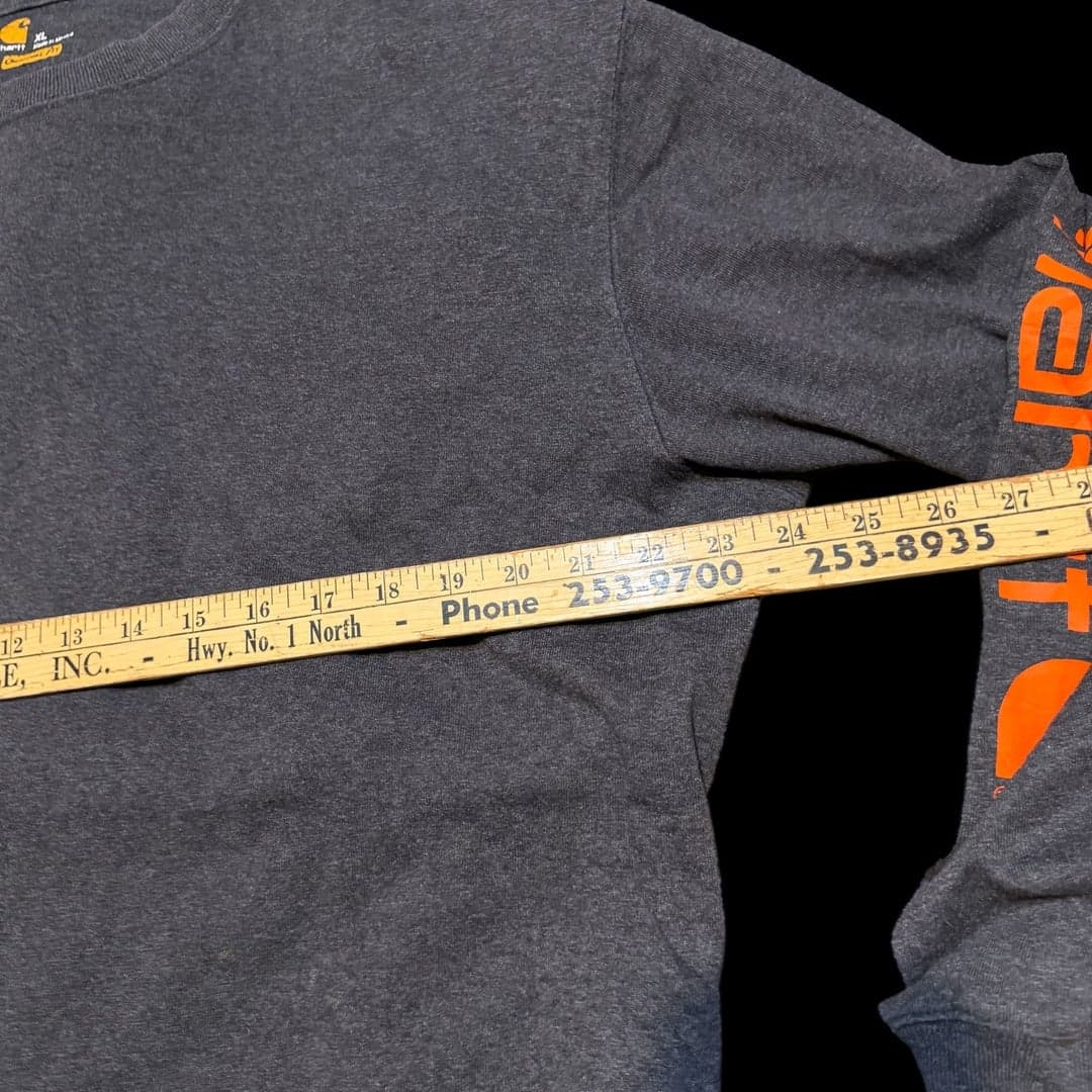 Carhartt Loose Fit Heavyweight Long-Sleeve Logo Sleeve Graphic T-Shirt - Thumbnail 5