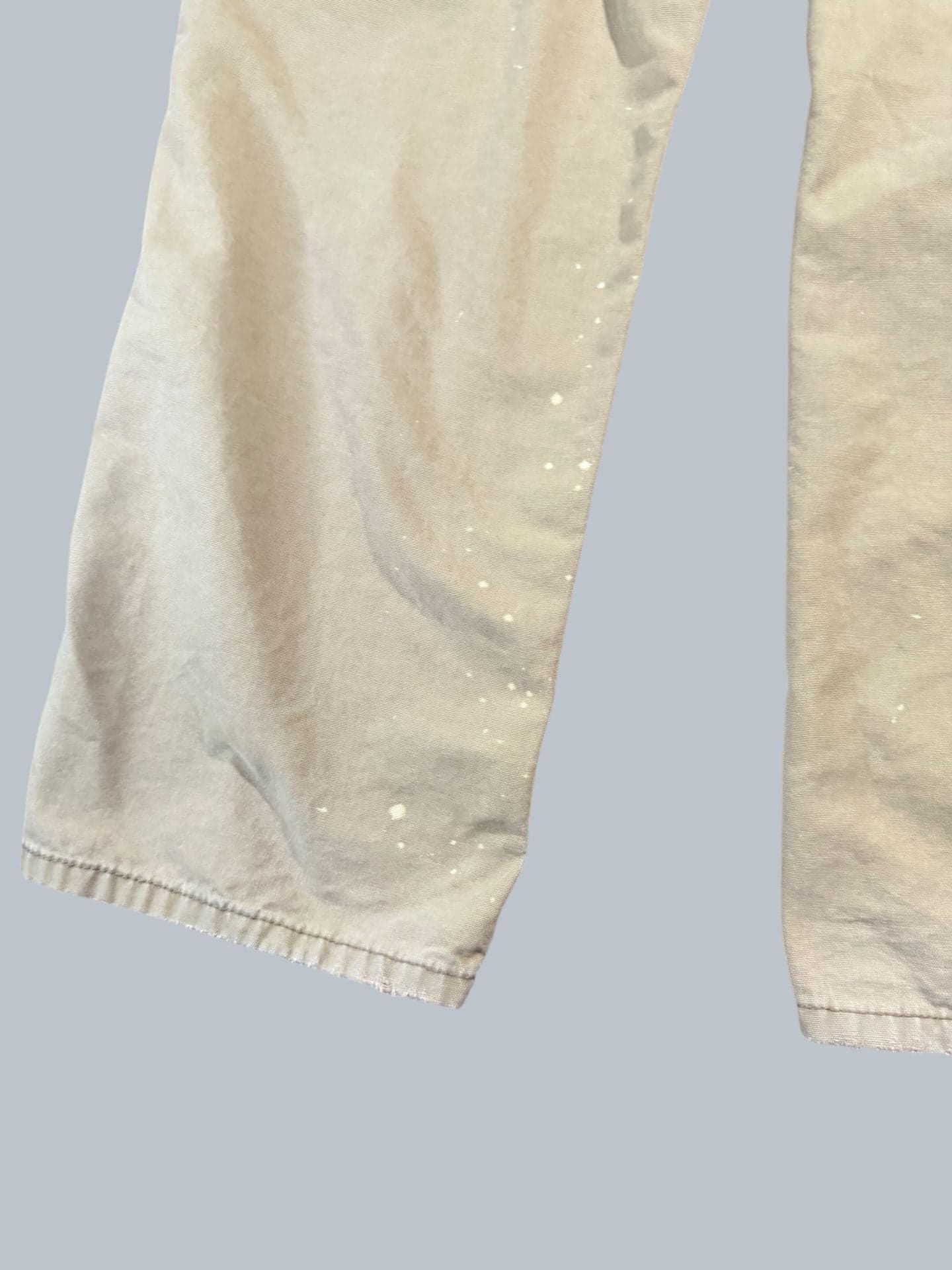 Vintage Blue Mountain Distressed Carpenter Work Pant Paint Splatter Canvas 34x3 - Thumbnail 12