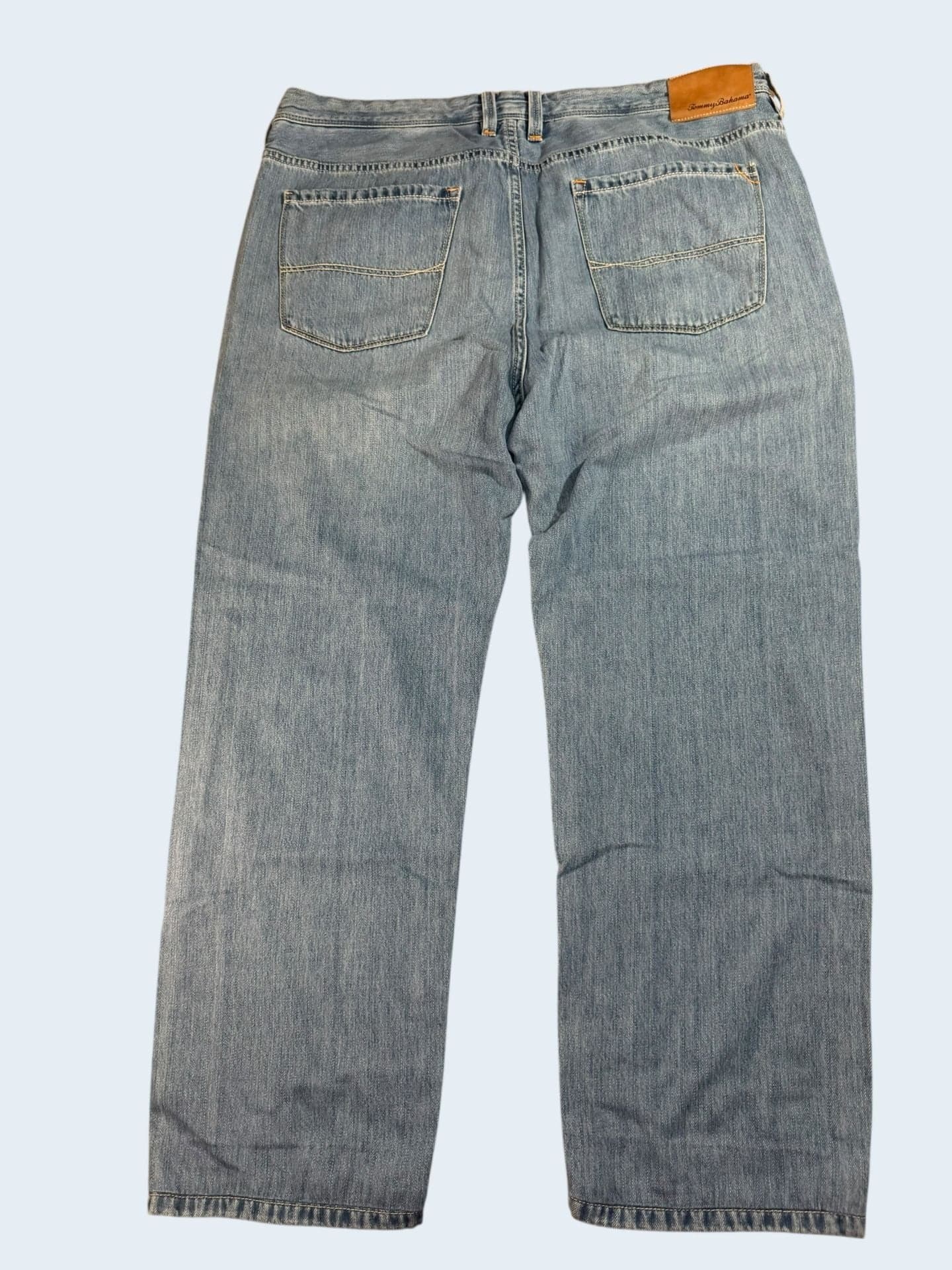 Tommy Bahama Men's Light Wash Relaxed Straight Fit Jeans Size 40 - Thumbnail 2