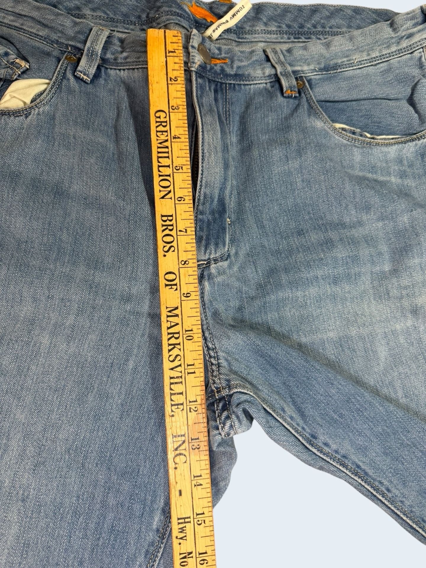 Tommy Bahama Men's Light Wash Relaxed Straight Fit Jeans Size 40 - Thumbnail 7