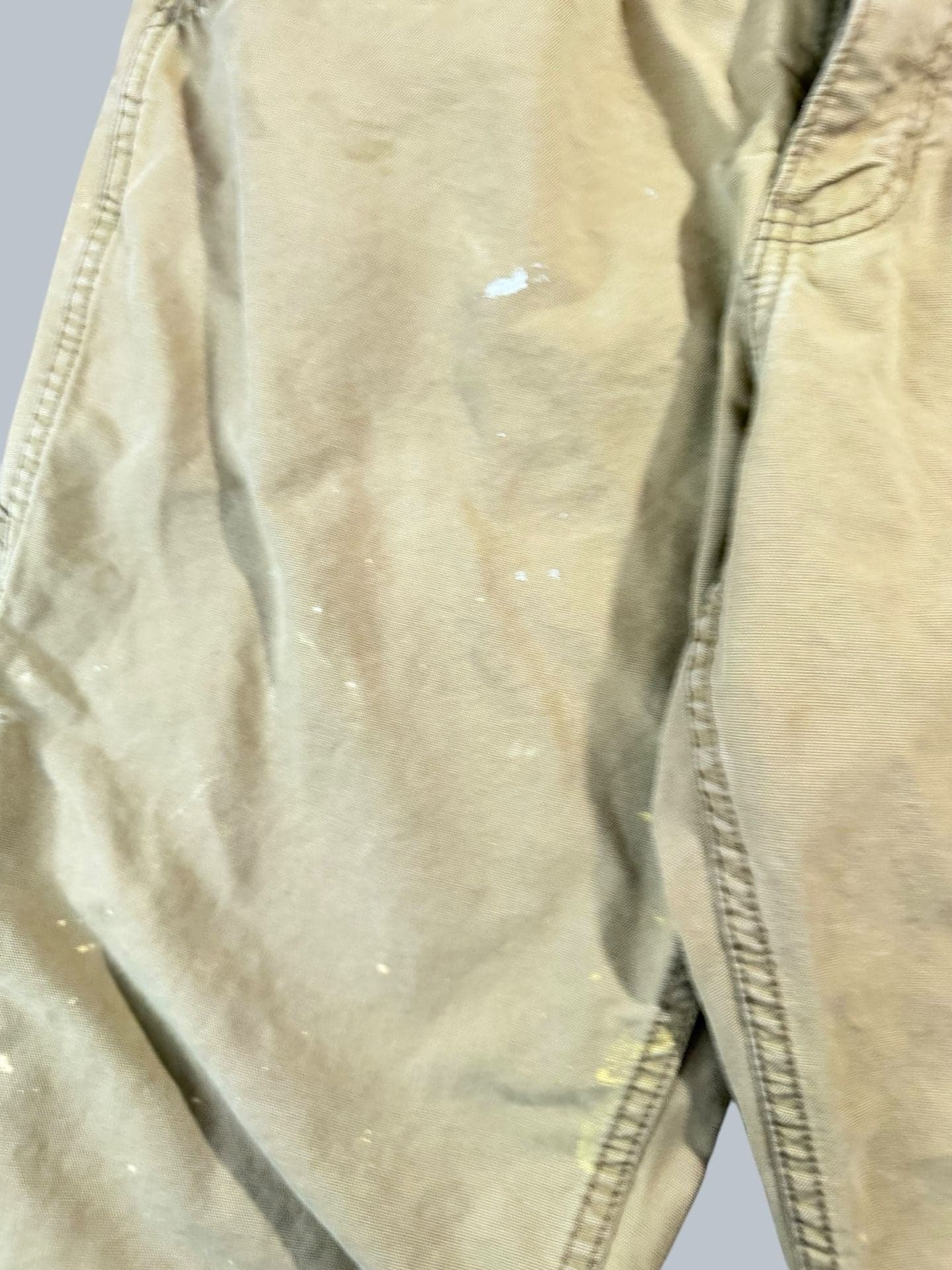 Vintage Blue Mountain Distressed Carpenter Work Pant Paint Splatter Canvas 34x3 - Thumbnail 9