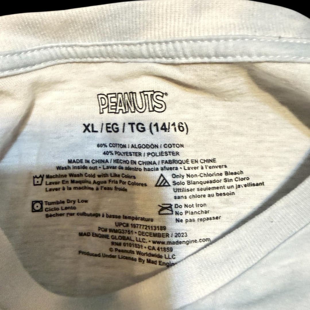 Peanuts Snoopy Joe Cool Tie-Dye Short Sleeve T-Shirt - Thumbnail 4