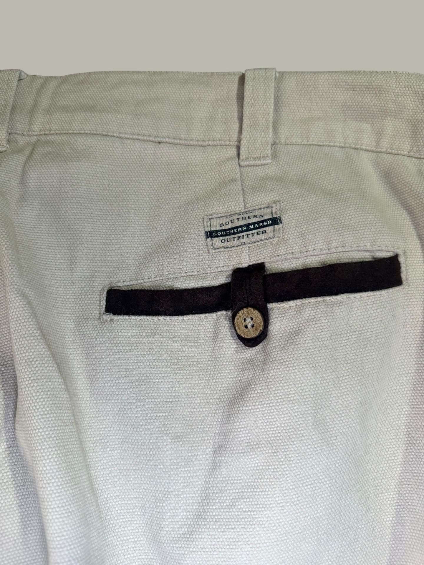 Southern Marsh Men's Canvas Chino Pants Beige Khaki 38x30 - Thumbnail 6