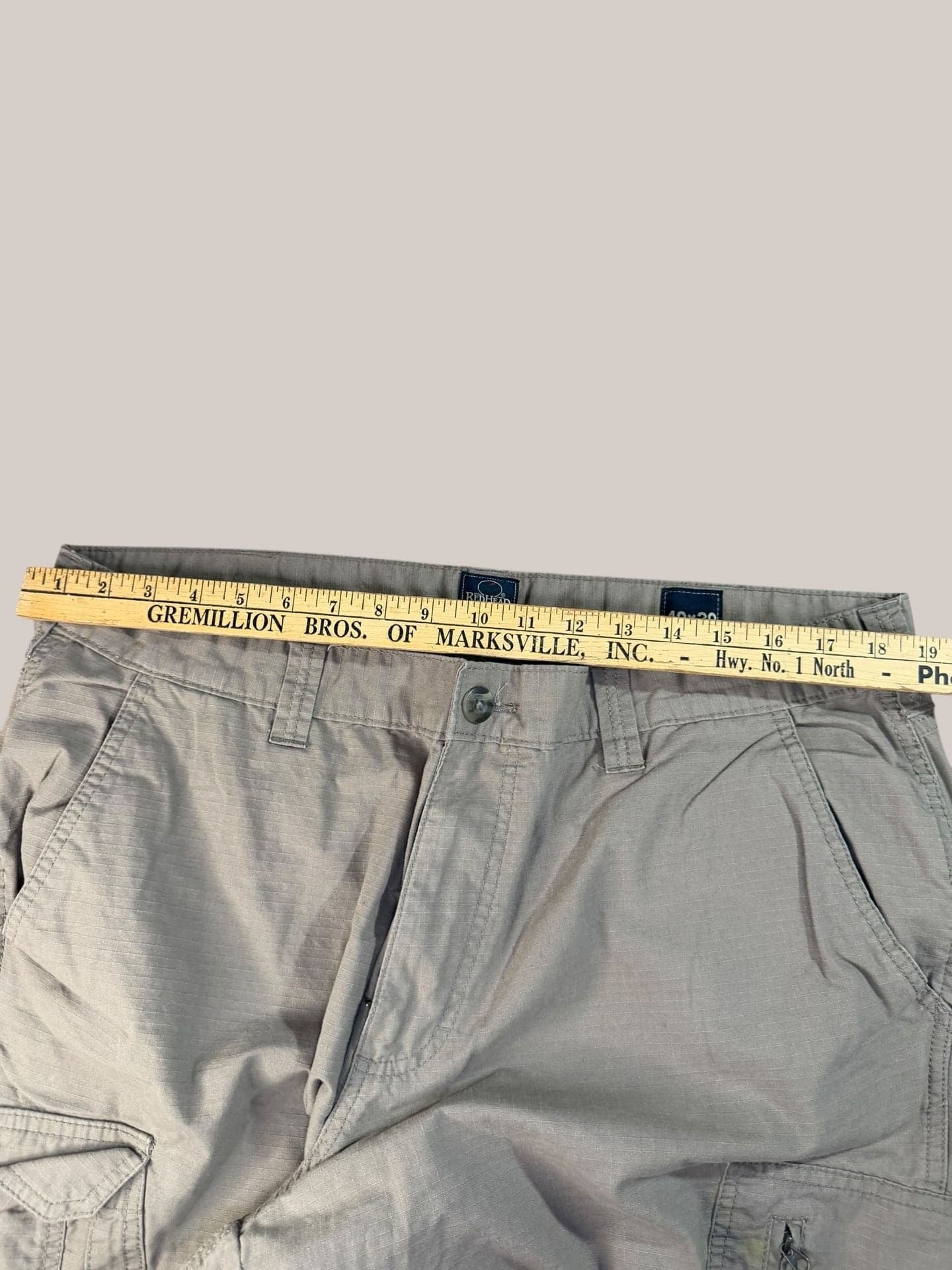 RedHead Men's Tan Ripstop Cargo Utility Work Pants 40x30 - Thumbnail 5