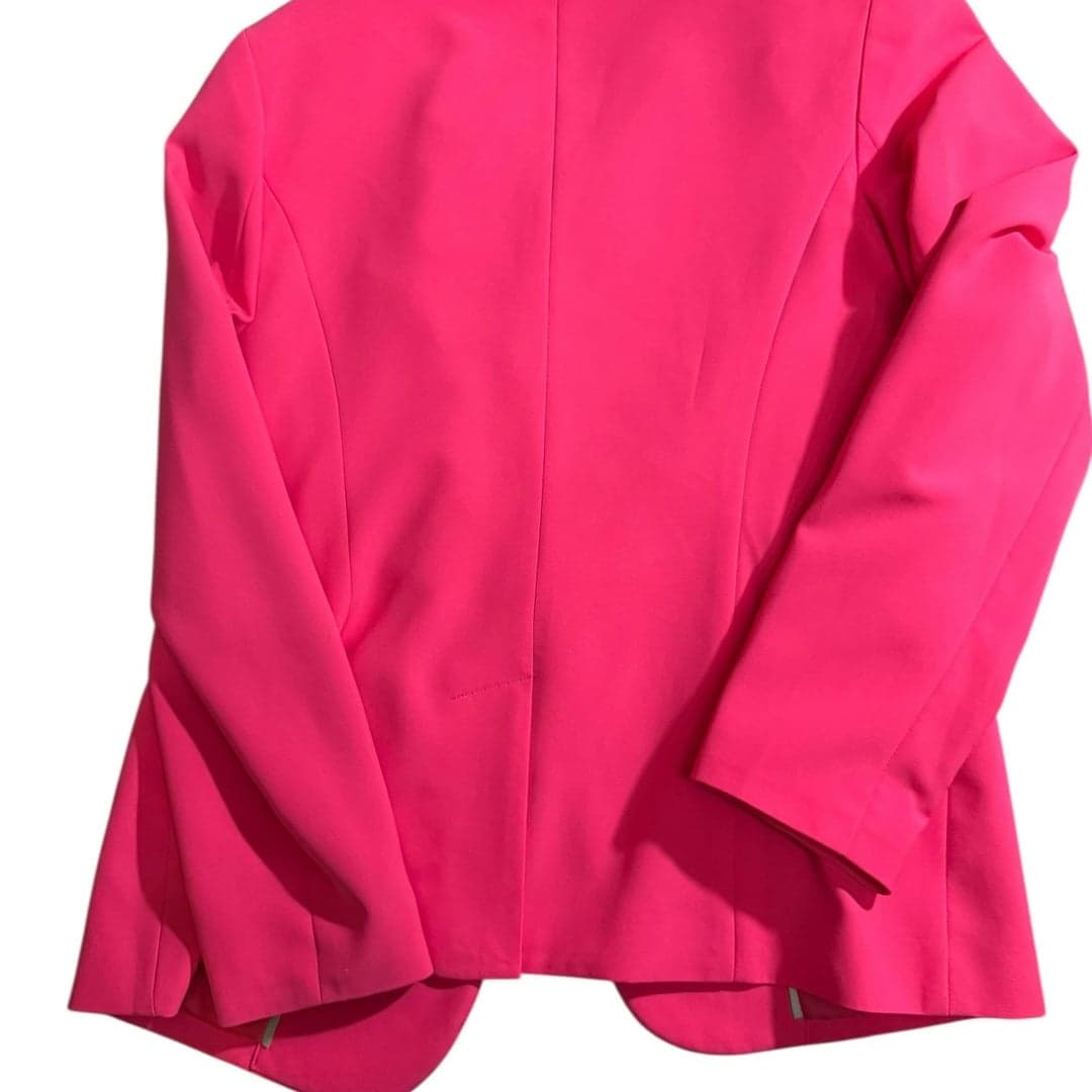 Liz Claiborne Women’s Pink Open Front Blazer Jacket Size 12 Career - Thumbnail 2