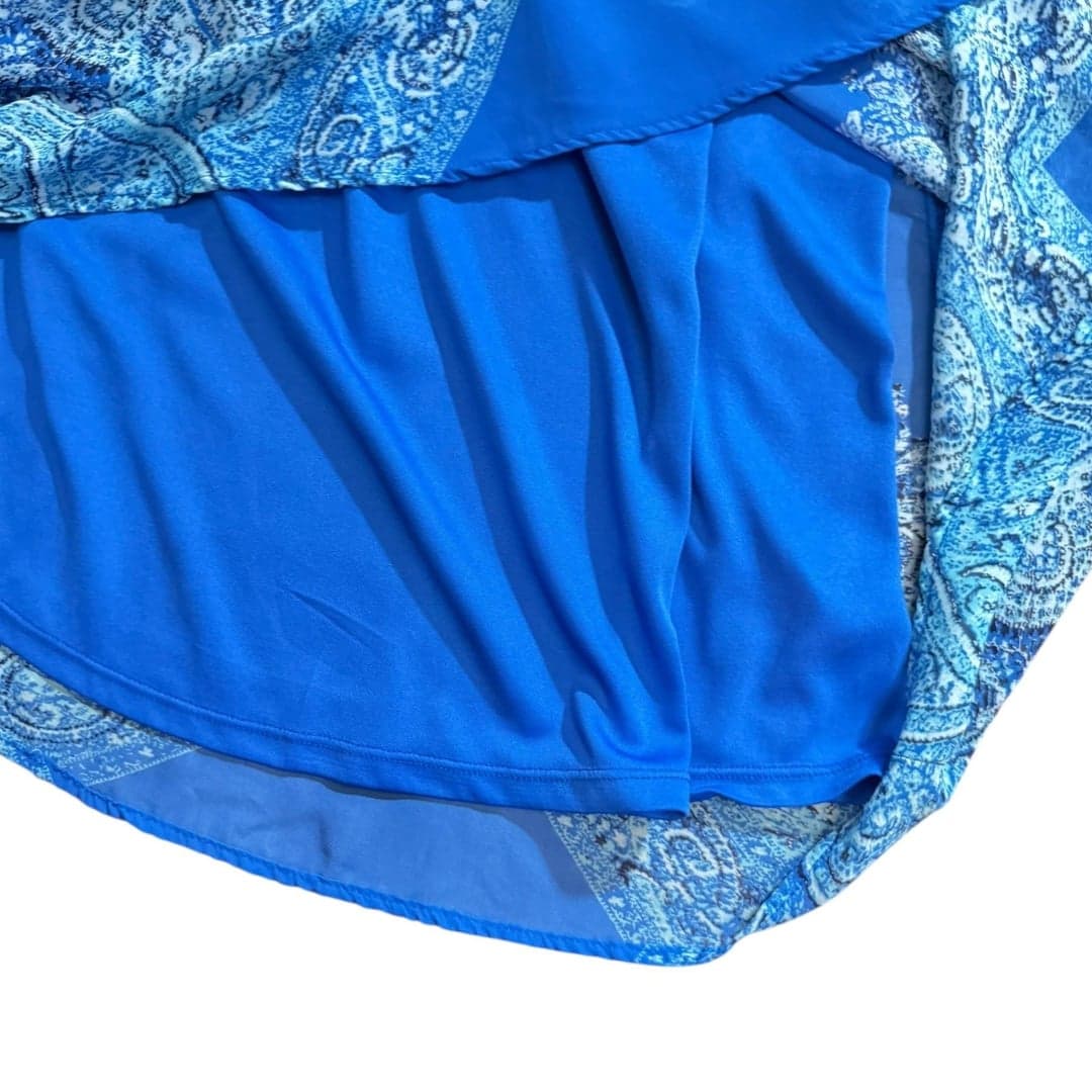 Xhilaration Blue Paisley Sleeveless Dress XS - Thumbnail 6