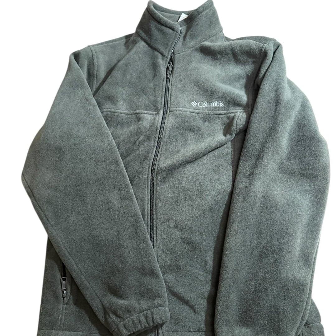 Columbia Full Zip Fleece Jacket Men’s Medium Greg Zippered Pockets - Image 1