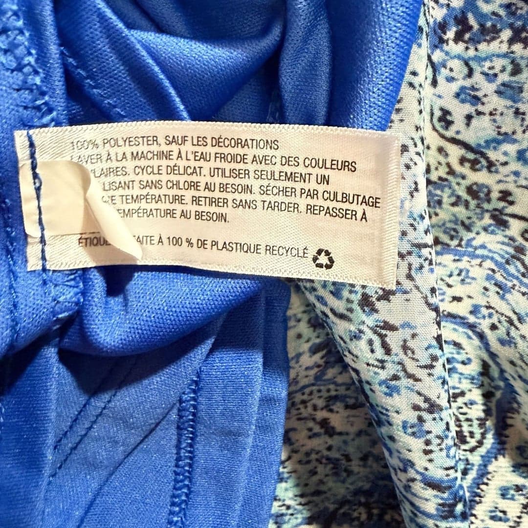 Xhilaration Blue Paisley Sleeveless Dress XS - Thumbnail 4