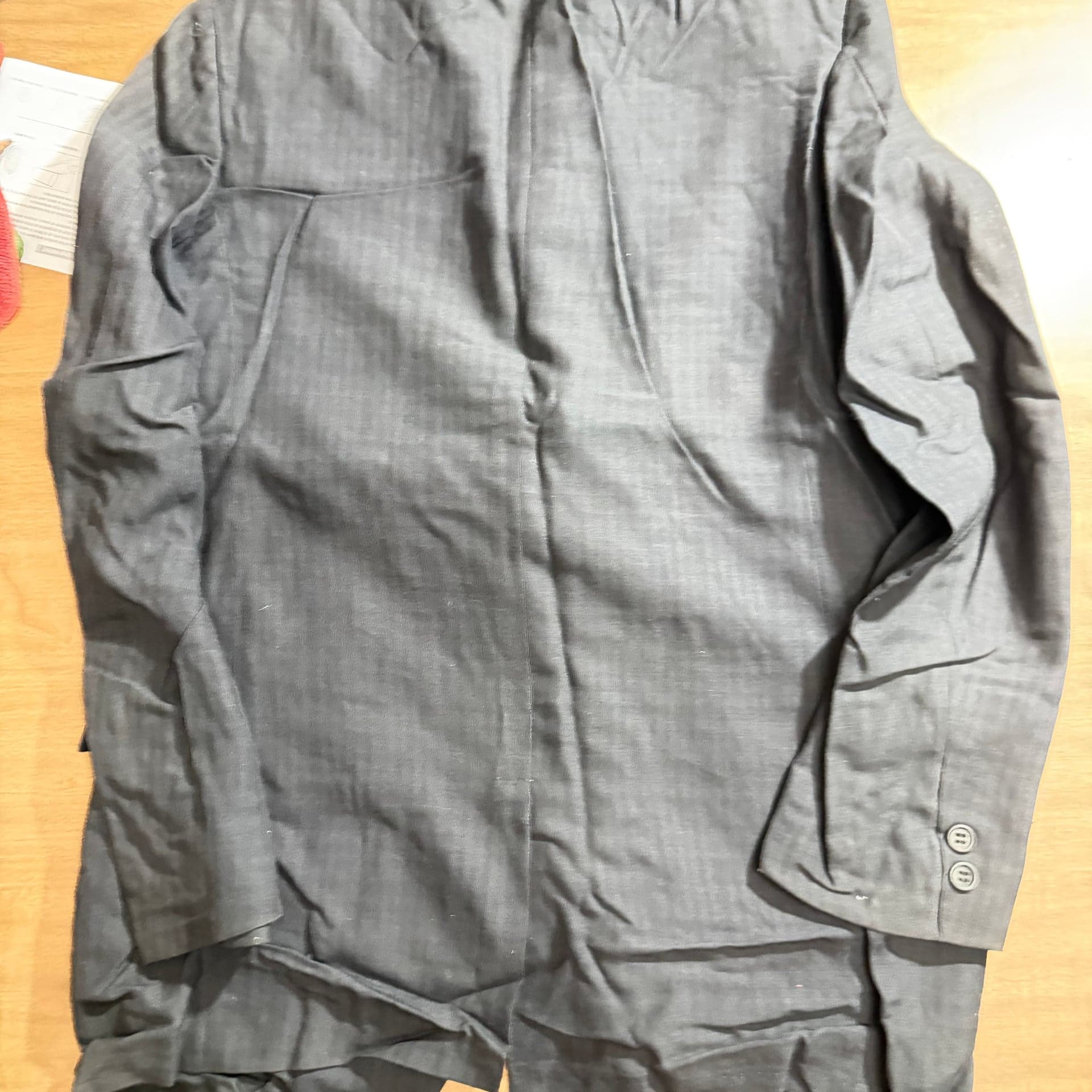 Vintage 90s Stein’s Gray 2 Button Blazer Sport Coat Mens 36R - Thumbnail 2