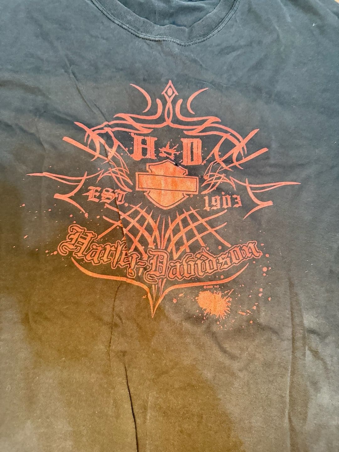Vntg 2008 Harley-Davidson Kitty Hawk North Carolina Tribal Graphic T-Shirt 2XL - Thumbnail 3