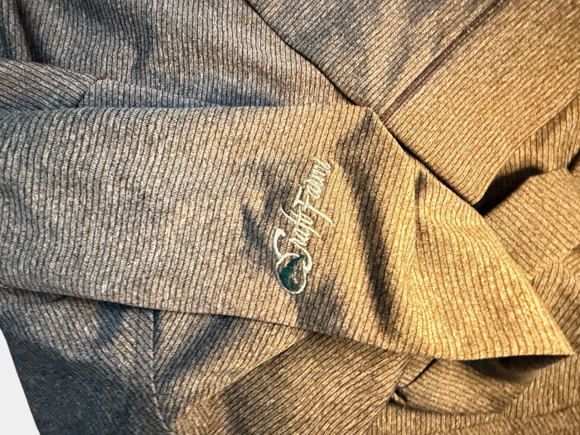 Cutter & Buck CB DryTec Grey Striped 1/4 Zip Performance Pullover XXL - Thumbnail 5