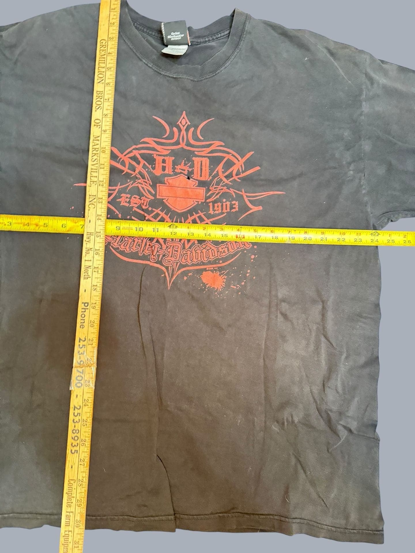 Vntg 2008 Harley-Davidson Kitty Hawk North Carolina Tribal Graphic T-Shirt 2XL - Thumbnail 6