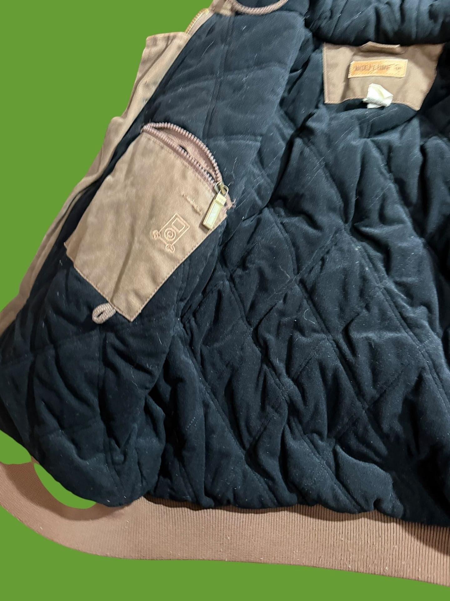 Wolverine Men's Small Brown Canvas Hooded Quilt-Lined Work Jacket - Thumbnail 7