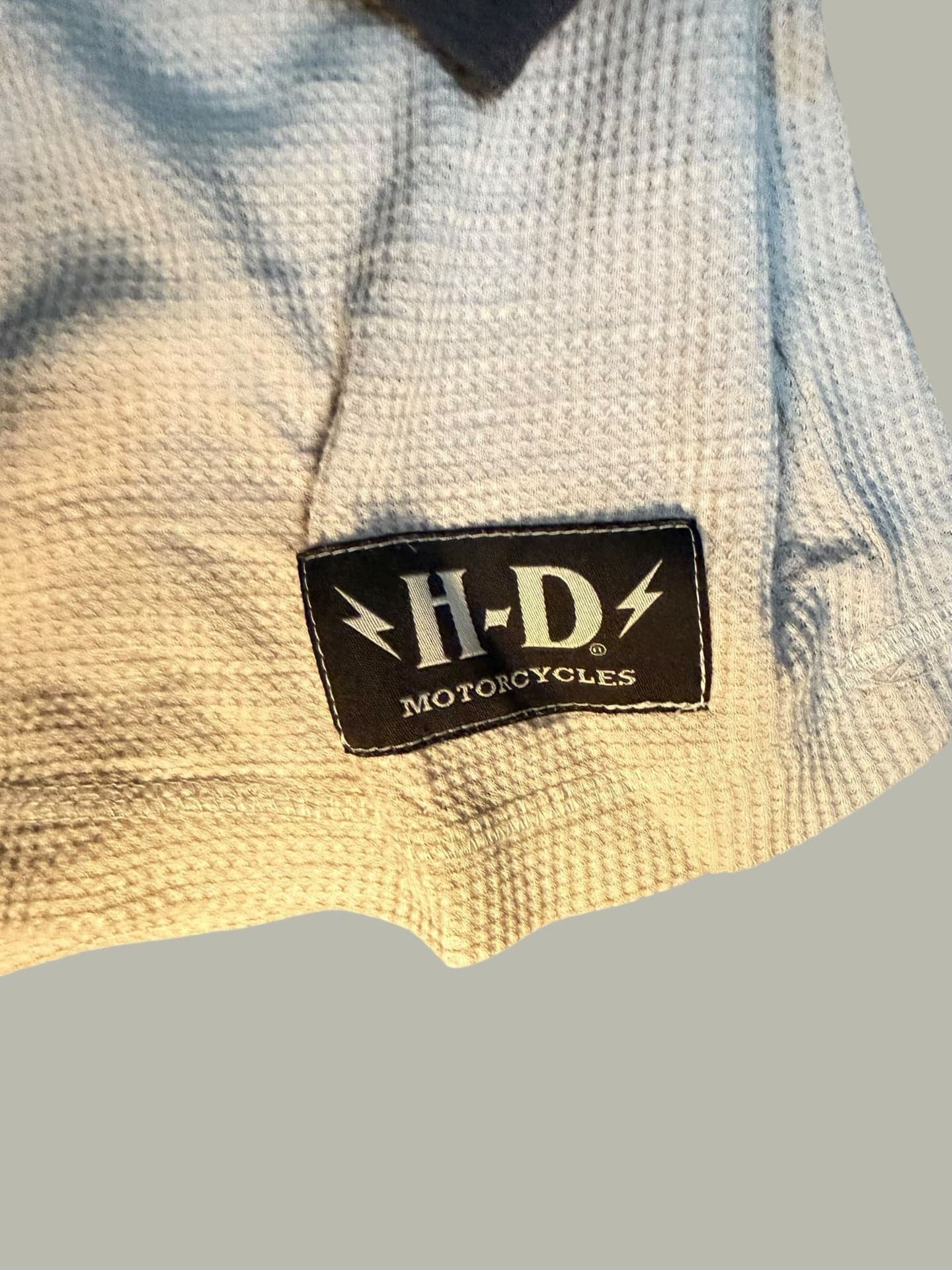 Harley-Davidson Willie G Skull Raglan Waffle Knit Thermal Shirt 2XL - Thumbnail 5