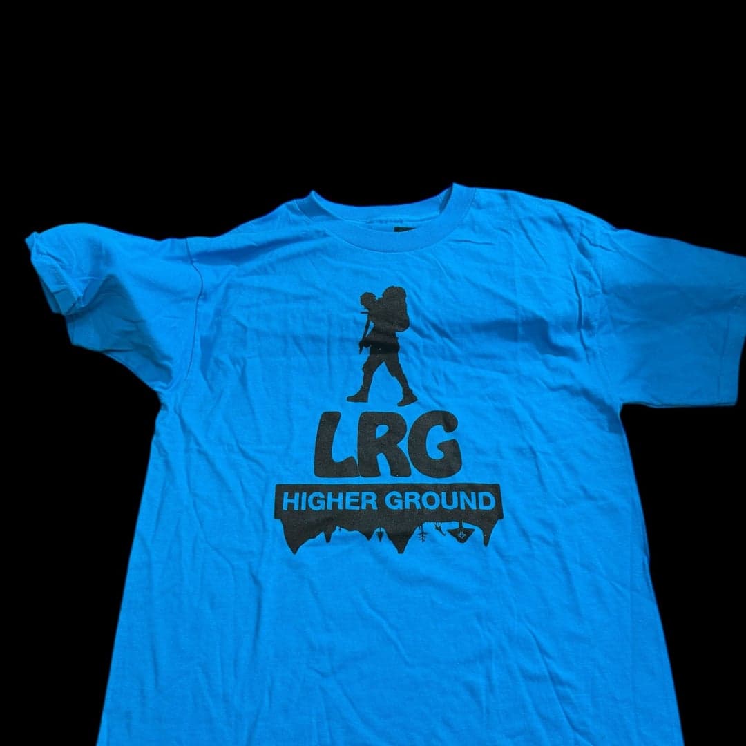 Lrg Lifted Research Group Men's Hustle Trees Logo T-Shirt Black Mid-Weight Tee - Image 1