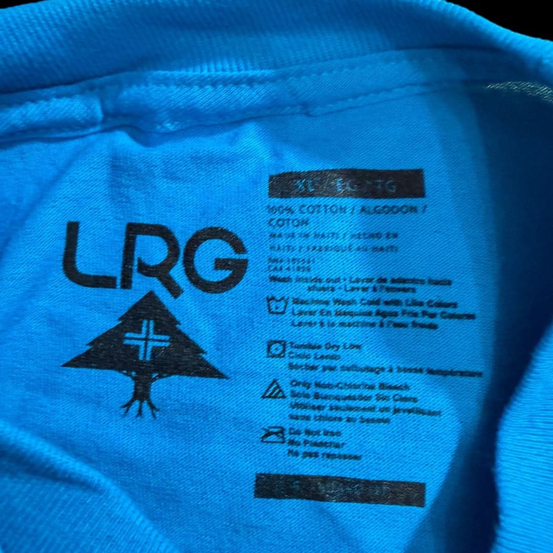 Lrg Lifted Research Group Men's Hustle Trees Logo T-Shirt Black Mid-Weight Tee - Thumbnail 4