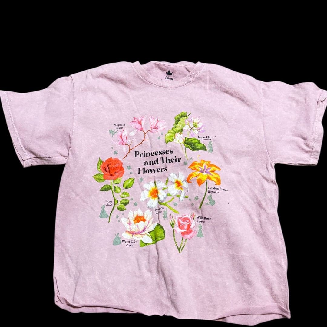 Fifth Sun Disney Princess Flowers Graphic Tee - Image 1