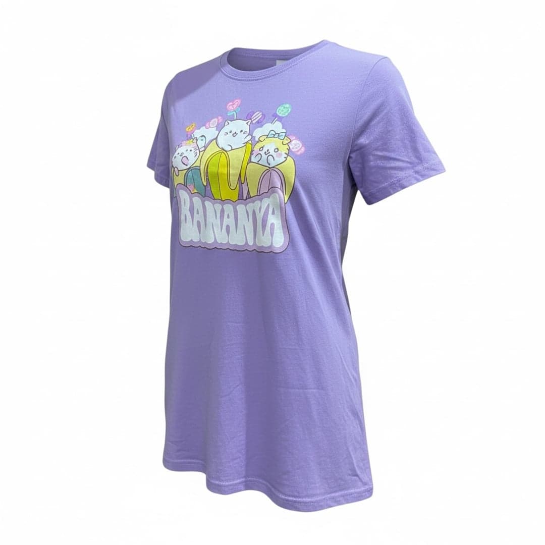 BANANYA, Crunchyroll, Women's M, Purple Tee Shirt - Thumbnail 2