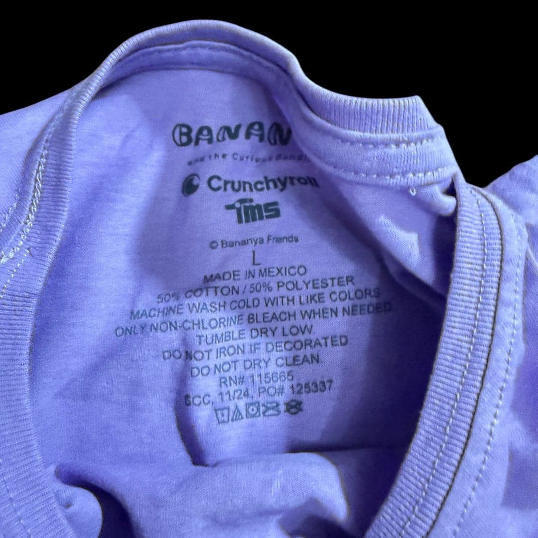 BANANYA, Crunchyroll, Women's M, Purple Tee Shirt - Thumbnail 4