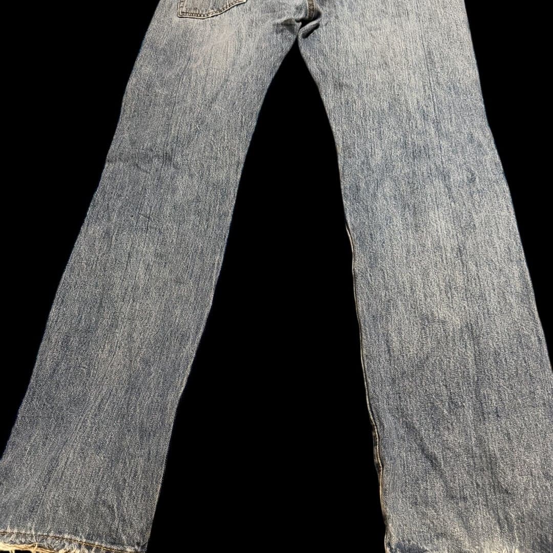 Levi’s 501 Original Fit Jeans Men’s 34x34 Button Fly Raw Hem Distressed - Thumbnail 3