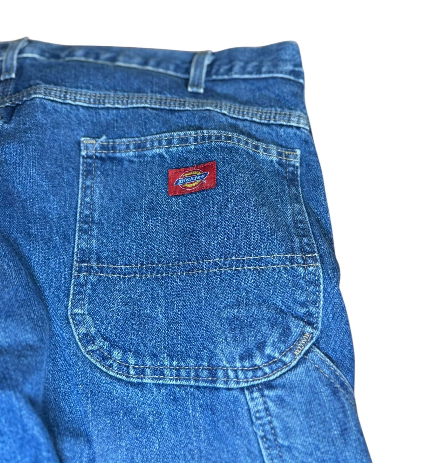 Dickies W316AAB Carpenter Jeans Men’s 36W x 29L Blue Denim Workwear - Thumbnail 3