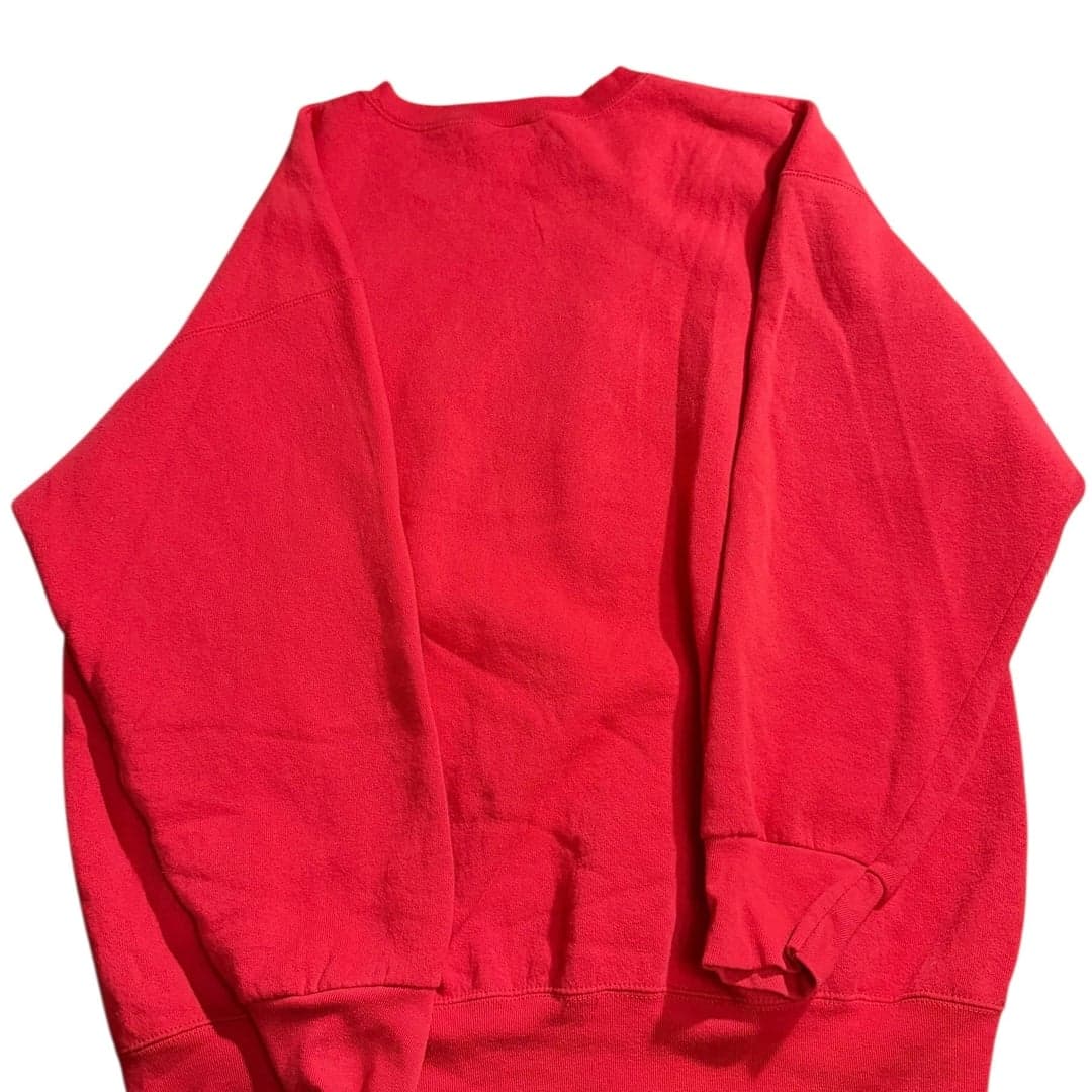 Vintage 90s Calhoun Middle School Chieftains Graphic Sweatshirt XXL Red - Thumbnail 2