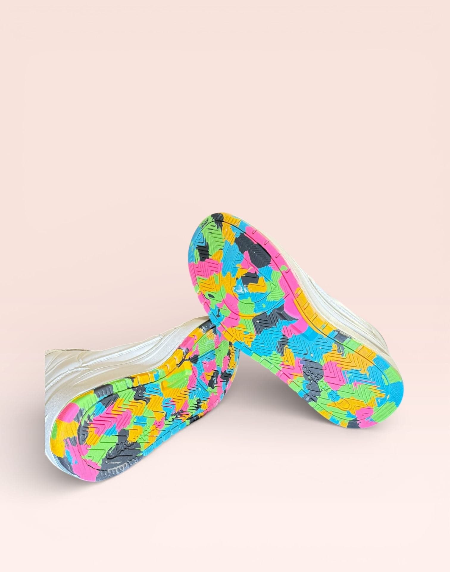 Champion Women's Drome 19 Hi White High-Top Sneakers with Rainbow Accents - Thumbnail 7