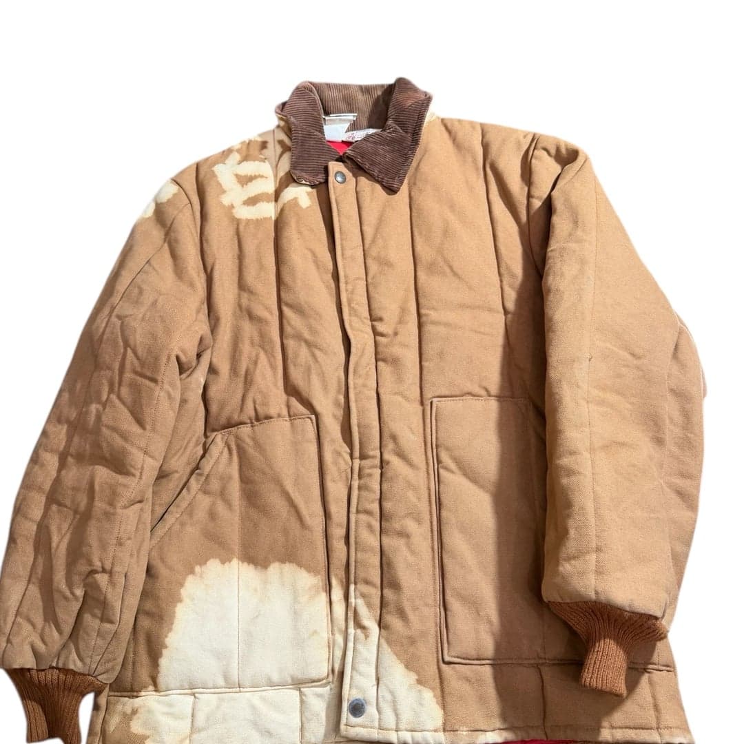 Vintage Walls Blizzard-Pruf Insulated Work Jacket Brown Duck Canvas M