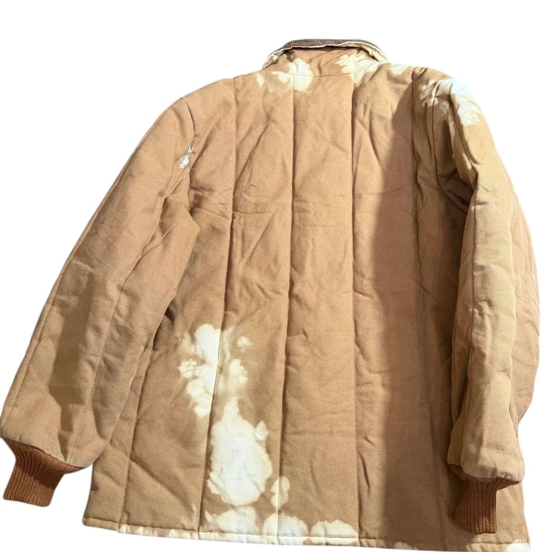 Vintage Walls Blizzard-Pruf Insulated Work Jacket Brown Duck Canvas M - Thumbnail 2