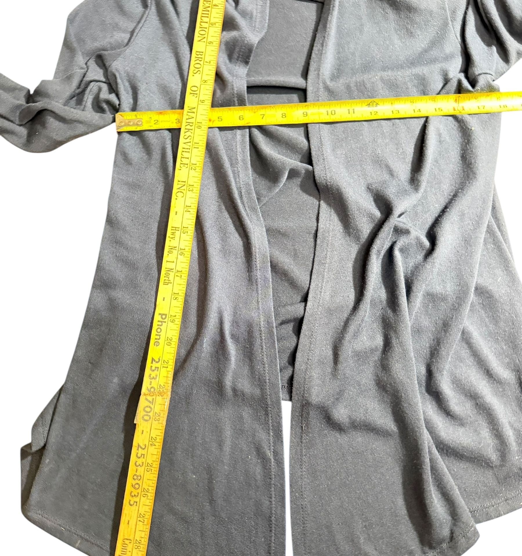 4-7 Hawthorn Black Open Front Cardigan - Size Small/Medium - Thumbnail 4