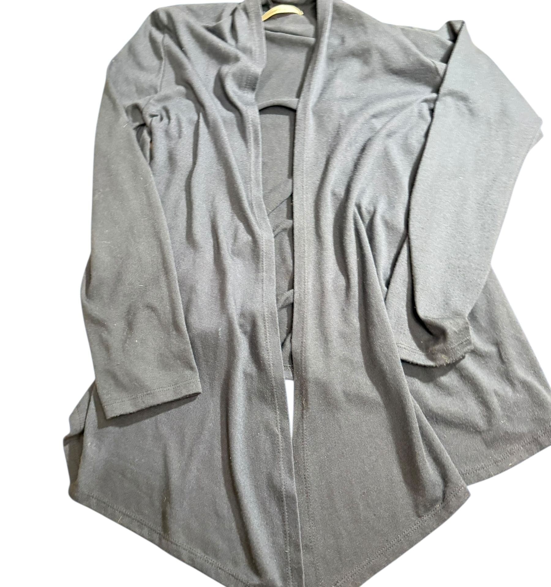 4-7 Hawthorn Black Open Front Cardigan - Size Small/Medium - Image 1