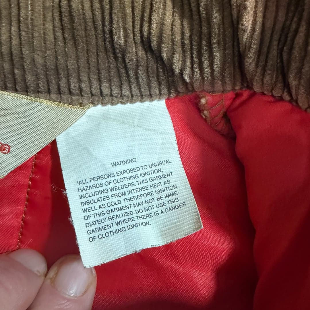 Vintage Walls Blizzard-Pruf Insulated Work Jacket Brown Duck Canvas M - Thumbnail 4