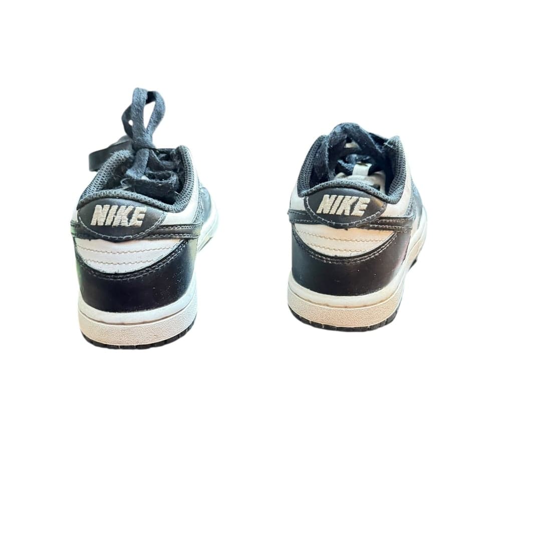 Nike Air Force 1 Low Black/White Youth Sneakers - Size 12C - Thumbnail 3