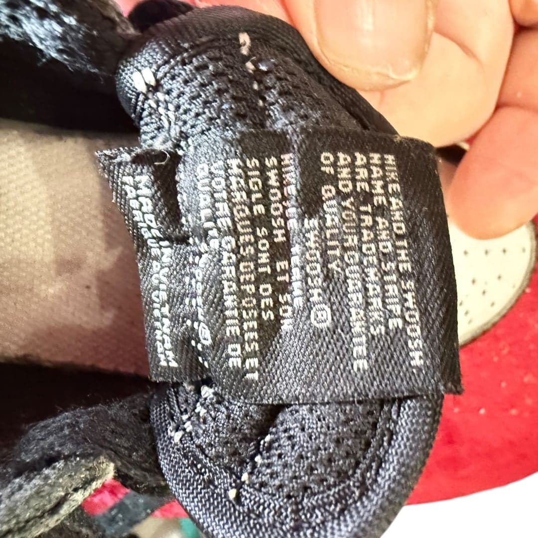 Nike Air Force 1 Low Black/White Youth Sneakers - Size 12C - Thumbnail 4