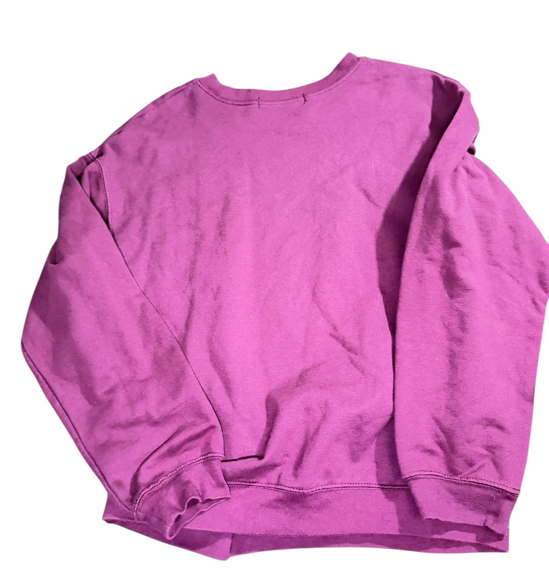 Wound Up Women’s Maroon “Allergic to Mornings” Graphic Sweatshirt - Size Large - Thumbnail 2