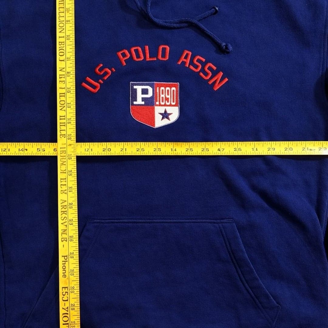 U.S. Polo Assn. Navy Blue Hoodie Sweatshirt - Men’s XXL - Thumbnail 4