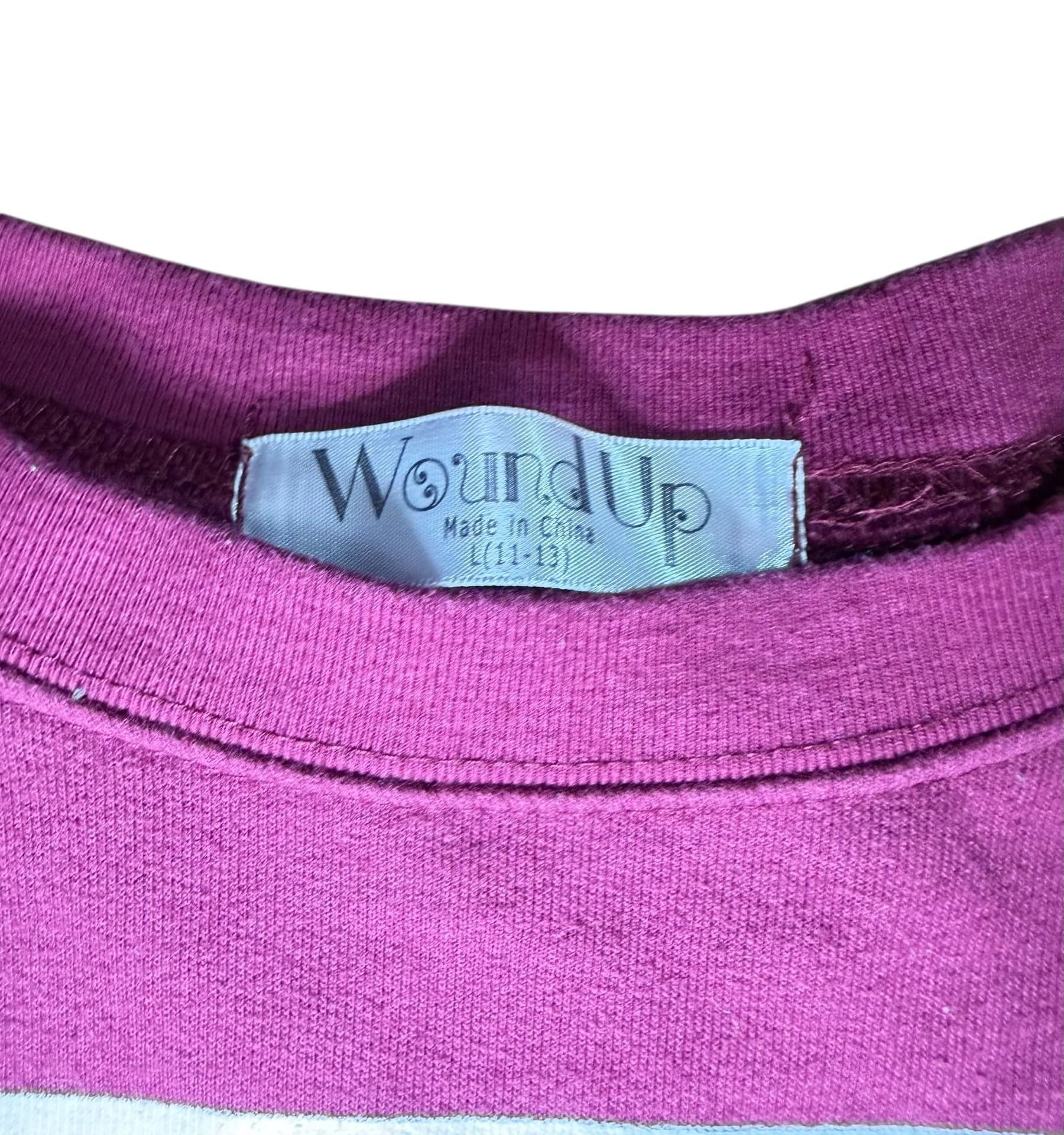 Wound Up Women’s Maroon “Allergic to Mornings” Graphic Sweatshirt - Size Large - Thumbnail 3
