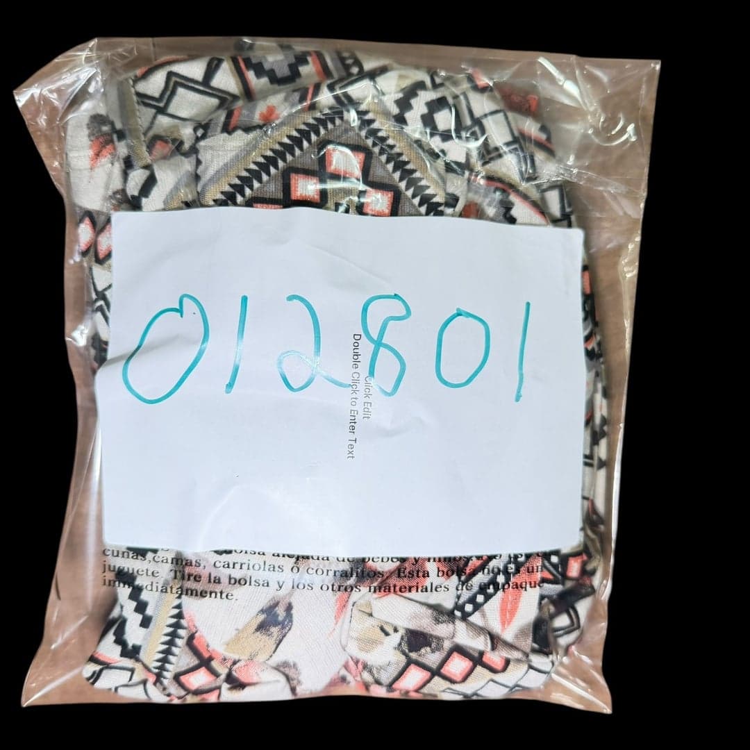 Adrienne Boho Floral Geometric Print Shift Dress - Size Small - Thumbnail 6